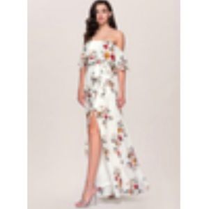 Ivory floral maxi dress from Azazie SZ XXL